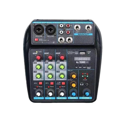 D4 4-Channel Mixer With Reverb Stage & Live Streaming Audio Mixer