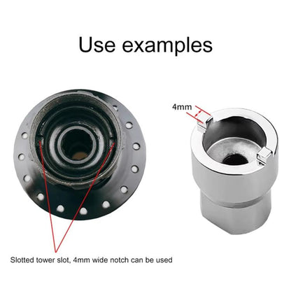 BIKERSAY Bicycle Freehub Installation and Removal Tool for Single-Groove Locking Ball or Cartridge Bearings