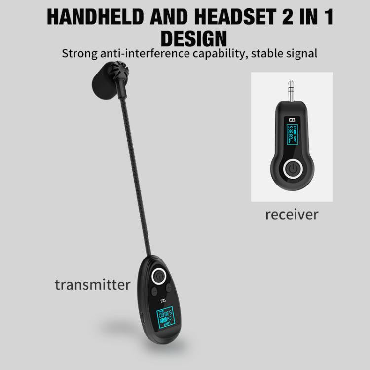 K-06 2.4G Head-Mounted Wireless Microphone Amplifier Headset, 1 in 1, 1 in 2