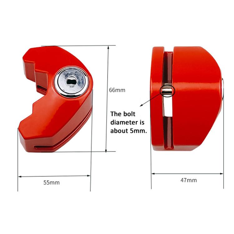 Universal Disc Brake Lock Anti-Theft Security Lock for Bicycles, E-Bikes, and Motorcycles