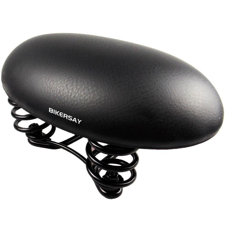 BIKERSAY Noseless MTB Saddle with Spring Shock Absorption Pressure Relief Comfort Bicycle Seat for Mountain Road Bike