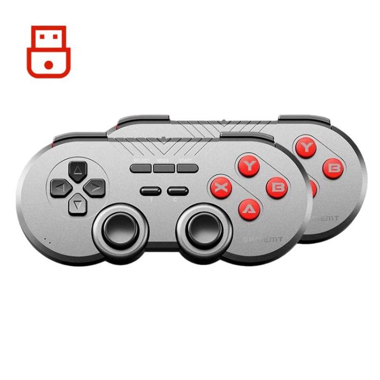 GAMEMT 080S 2.4G Vibration Wireless Game Controller For PC / Switch / PS3, Single, With Receiver, Double With Receiver