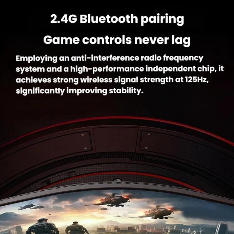 GAMEMT 080S 2.4G Vibration Wireless Game Controller For PC / Switch / PS3, Single, With Receiver, Double With Receiver