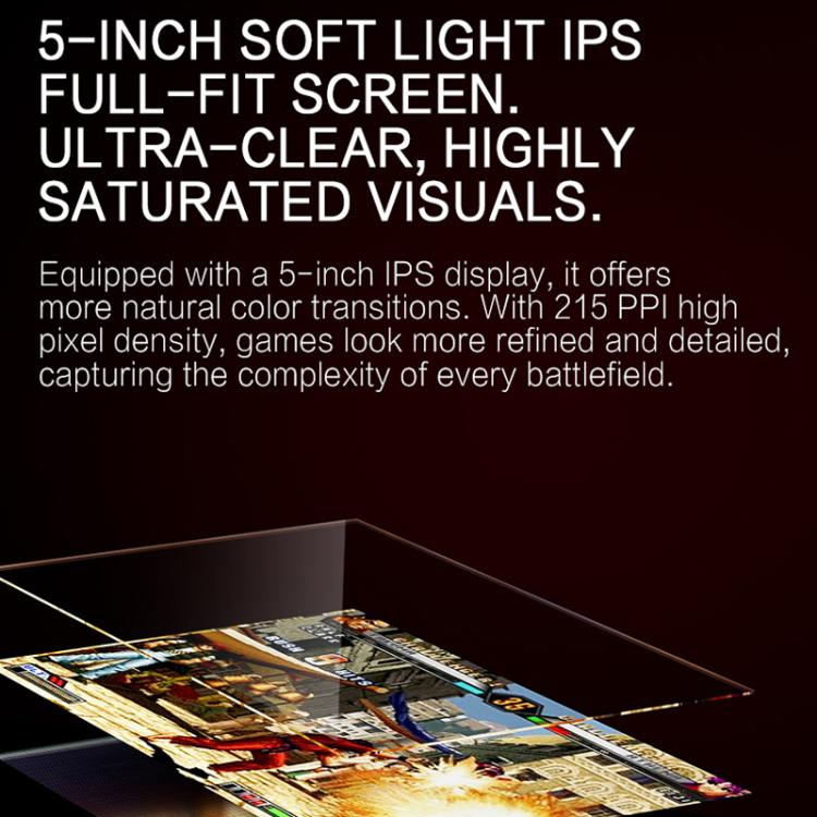 GAMEMT E5 5 Inch HD Screen Retro Game Console Dual-Core Processor Handheld, 32GB, 64GB, 128GB, Raw Machine Without Games