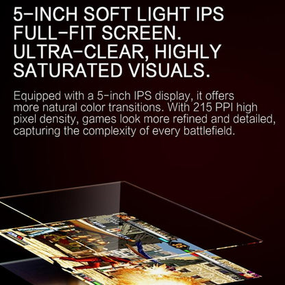 GAMEMT E5 5 Inch HD Screen Retro Game Console Dual-Core Processor Handheld, 32GB, 64GB, 128GB, Raw Machine Without Games