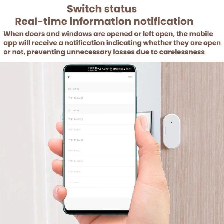 2 In 1 Smart Zigbee Door Window Sensor, Compatible With Home Assistant, ZG-102Z