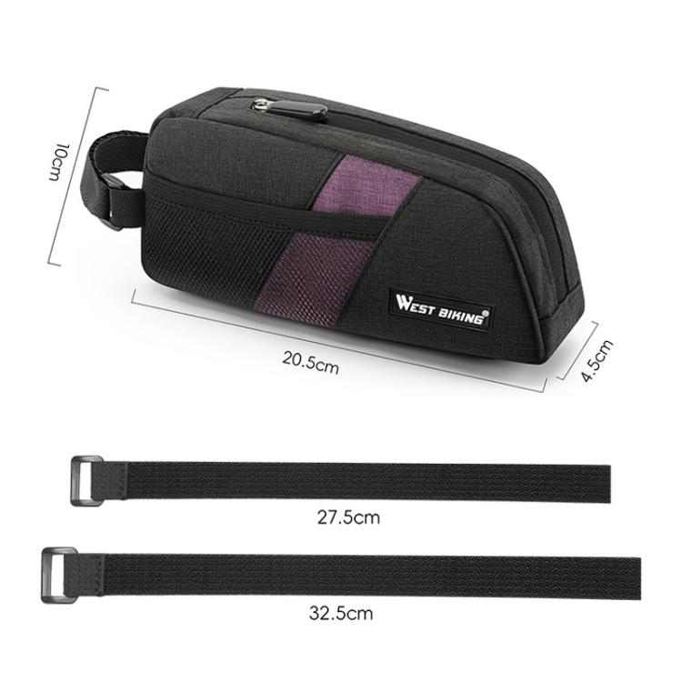 WEST BIKING YP0707429 Portable Large-Capacity Bike Top Tube Bag Road Bike Cycling Gear