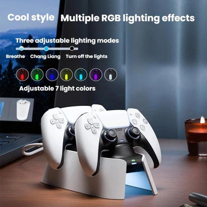 For PS5 ipega KD28 Handheld Fast Charging Dock Dual-Charging Game Controller Charger, KD28