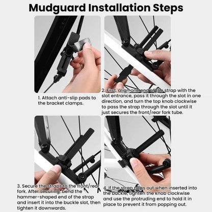 WEST BIKING YP0714046 Bike Front & Rear Extended Fenders Waterproof Mudguards Cycling Accessories