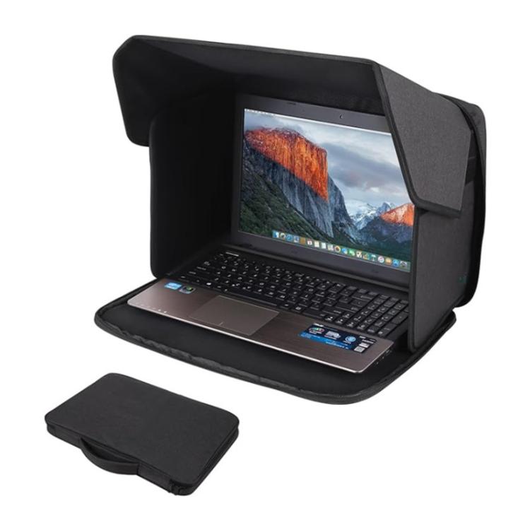 12-14 inch Small Outdoor Laptop Sunshade Foldable Portable Privacy Cover, 12-14 inch Small