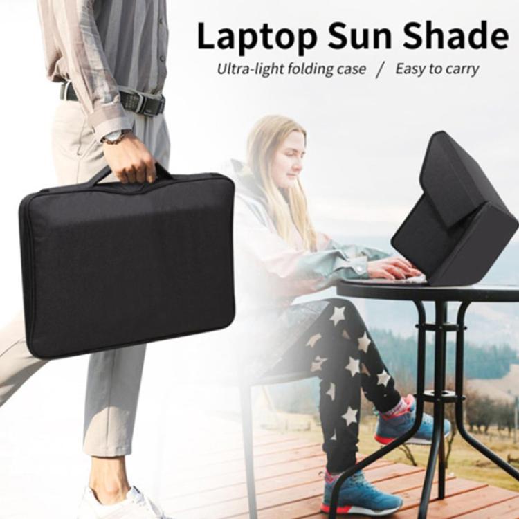 12-14 inch Small Outdoor Laptop Sunshade Foldable Portable Privacy Cover, 12-14 inch Small