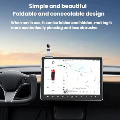 Rotatable Car Center Console Phone Holder Base, For Tesla / BYD / NIO and Other New Energy Vehicle Displays, Single Base, Base+Magnetic Mount