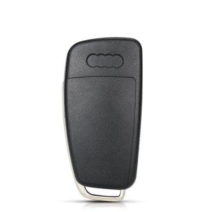 For Audi Folding Car Remote Key Fob Case No Logo Slot