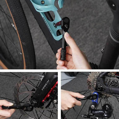 ENLEE EN56 12pcs Bike Ratchet Wrench Set Multifunctional Portable Bicycle Repair Tool Kit, EN56 12pcs