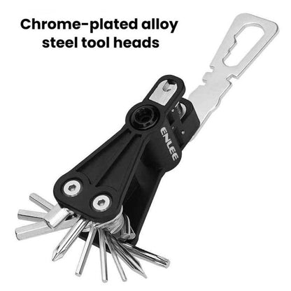 ENLEE EN93 18 In 1 Bike Multifunctional CO2 Inflator Head Hexagonal Repair Tool, EN93