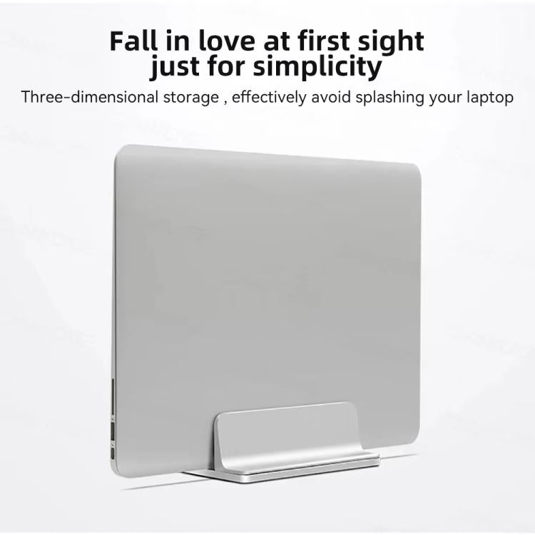 Aluminum Alloy Adjustable Laptop Vertical Stand Space-Saving Desk Organizer