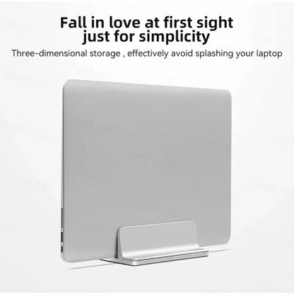 Aluminum Alloy Adjustable Laptop Vertical Stand Space-Saving Desk Organizer