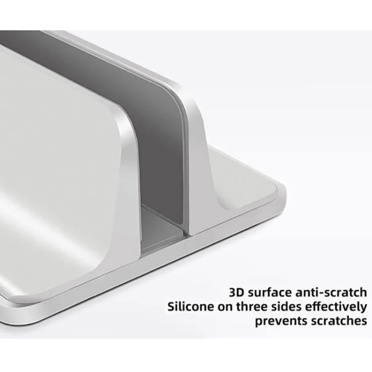 Aluminum Alloy Adjustable Laptop Vertical Stand Space-Saving Desk Organizer
