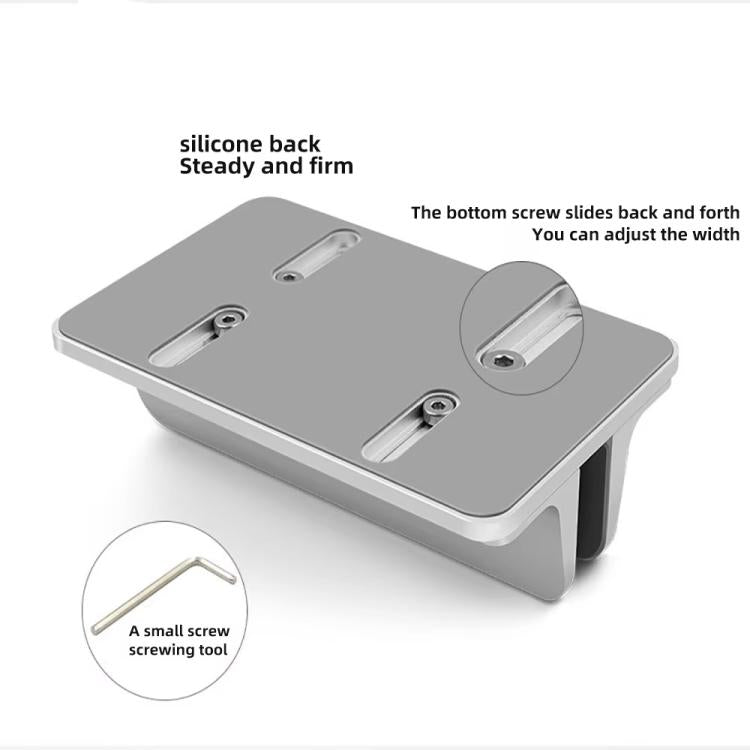 Aluminum Alloy Adjustable Laptop Vertical Stand Space-Saving Desk Organizer
