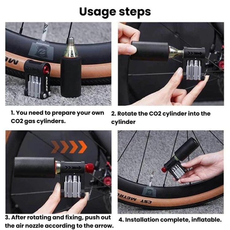 ENLEE EN55 Bicycle CO2 Inflator Head Portable Repair Tool
