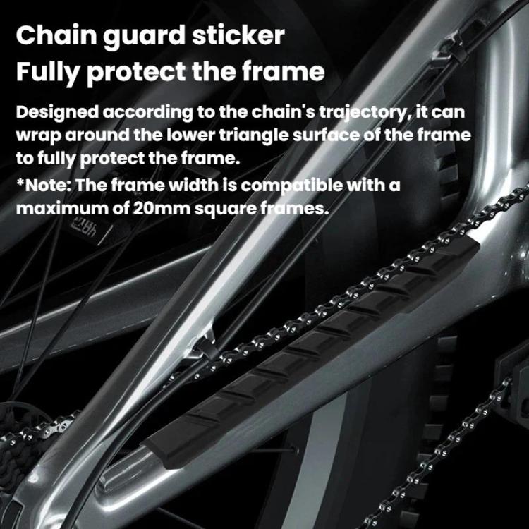 ENLEE TPU-01 Bike Chain Anti-Scratch Protector Strip Down Tube Anti-Scratch Shock-Absorbing Sticker