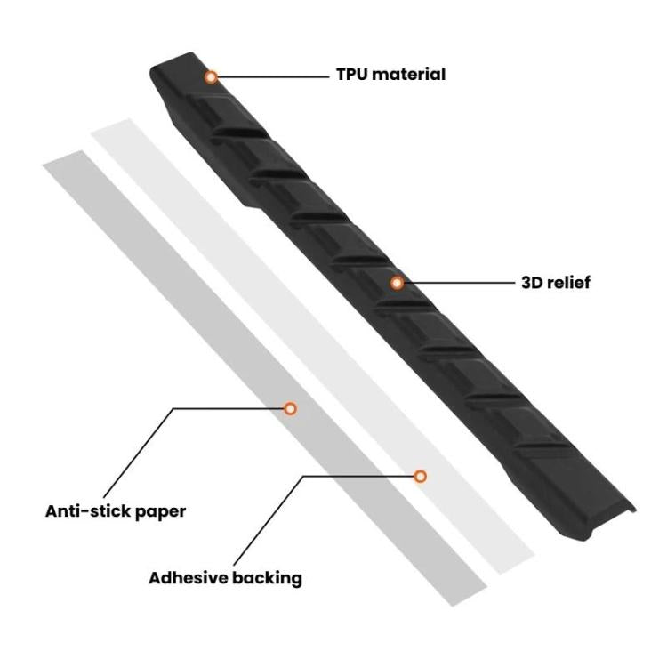 ENLEE TPU-01 Bike Chain Anti-Scratch Protector Strip Down Tube Anti-Scratch Shock-Absorbing Sticker