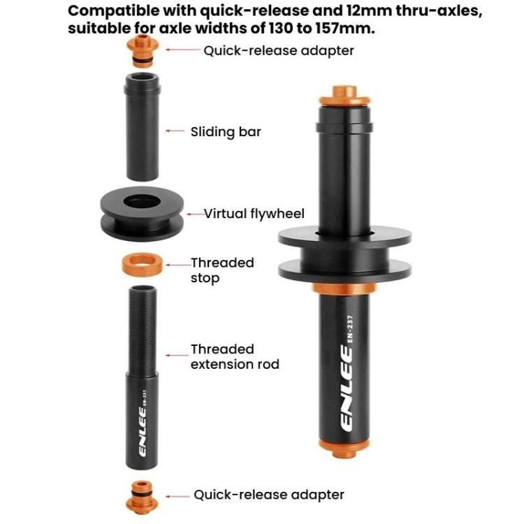 ENLEE EN-237 Bike Chain Keeper Universal Chain Holder For Quick-Release & Thru-Axle, EN-237