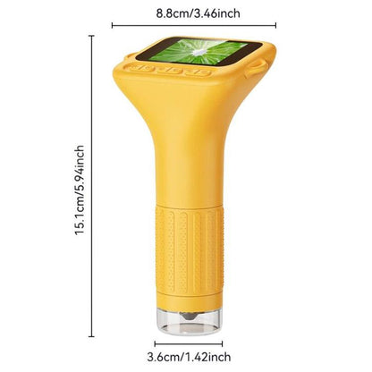 H375 2 Inch IPS Screen Manual Focus Microscope Rechargeable Kids Microscope With Light