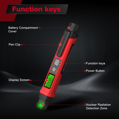 Nuclear Radiation Detection Pen Nuclear Contamination Meter Radioactive Material Detector, HT81