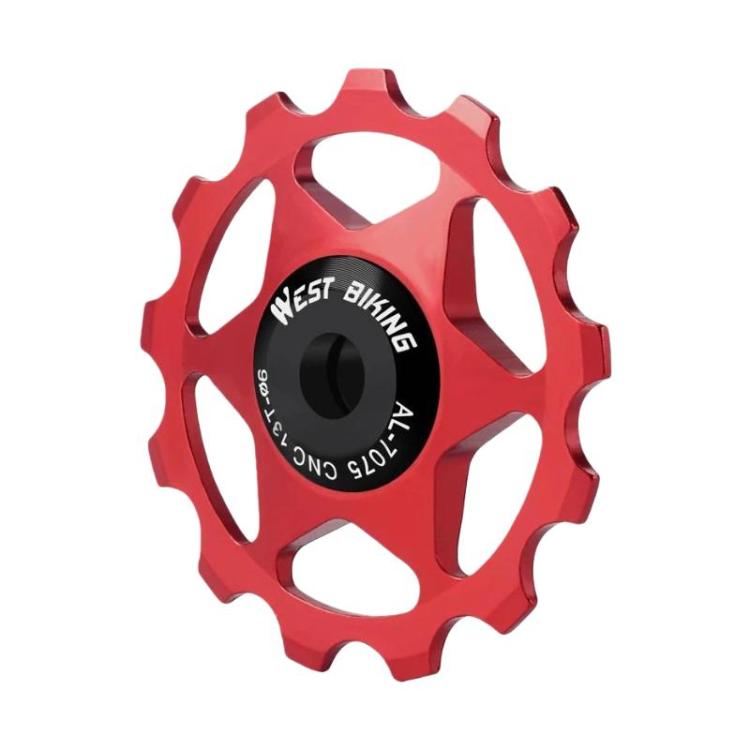 WEST BIKING YP0719490 Bike Jockey Wheel With Metal Bearings Road Bike Rear Derailleur Jockey Wheel, 11T Black, 11T Red, 11T Colorful, 13T Black, 13T Red, 13T Colorful