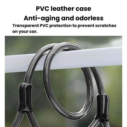 WEST BIKING YP0705127 Bike Double-Headed Steel Cable Lock With Password Cycling Anti-Theft Lock