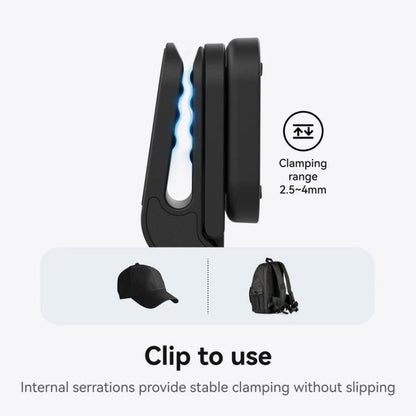 For Insta360 Go Ultra Camera TELESIN Magnetic Pivot Clip First-Person View Cap Mount Accessory