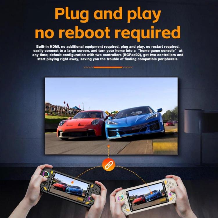 RG56 PRO 5.5-Inch Handheld Game Console EmuELEC System With HDMI TV Output WiFi Connectivity, 64G