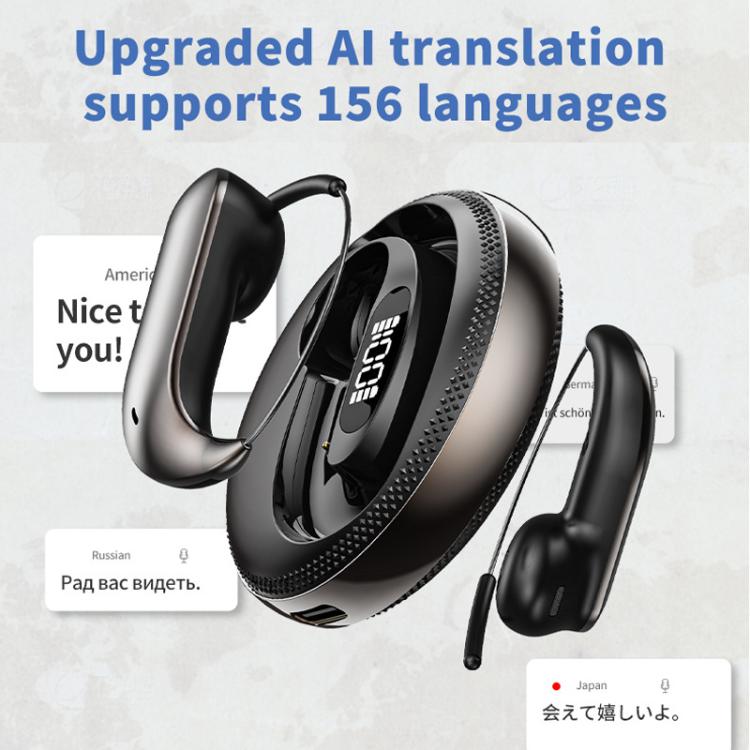 X56 156 Languages AI Smart Translation Earphones Wireless 6.0 Over-Ear Bluetooth Earphones