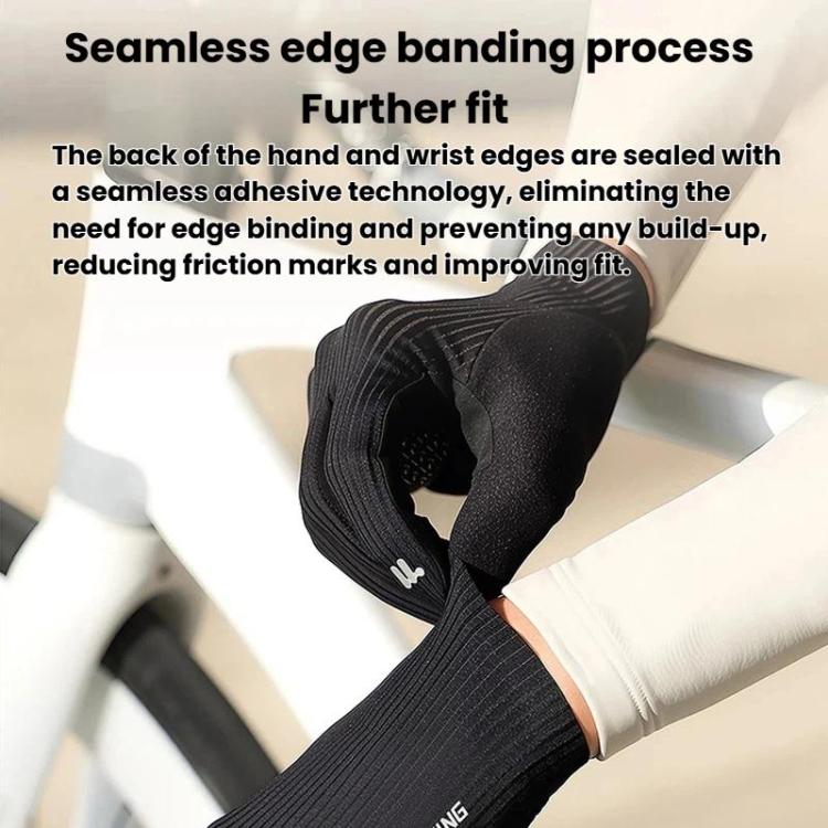 WEST BIKING YP0211278 3D Printed Cycling Anti-Slip Gloves Shock-Absorbing Full Finger Bike Gloves, M, L, XL, 2XL