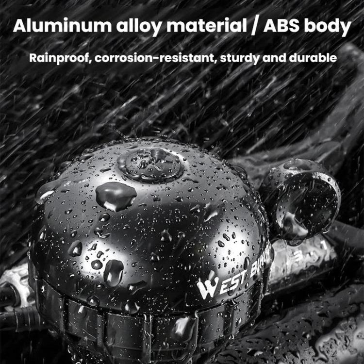 WEST BIKING YP0706061 Bike Thumb Bell Aluminum Alloy Loud & Compact Bicycle Bell