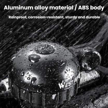 WEST BIKING YP0706061 Bike Thumb Bell Aluminum Alloy Loud & Compact Bicycle Bell