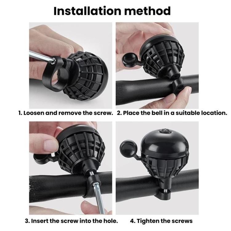 WEST BIKING YP0706061 Bike Thumb Bell Aluminum Alloy Loud & Compact Bicycle Bell