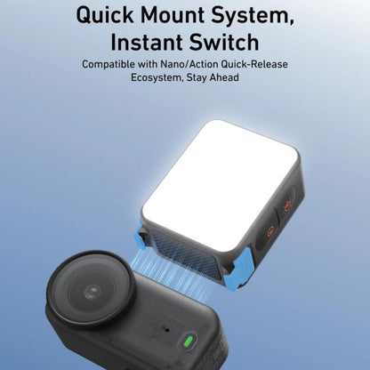 For DJI Osmo Action 6 / Nano TELESIN Magnetic Quick Release Fill Light Dual Color Temperature With 25 LEDs