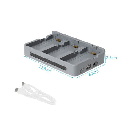For DJI Neo 2 YX Triple Battery Charger Hub with PD 65W Fast Charging 3-Channel Power Management, 3-channel