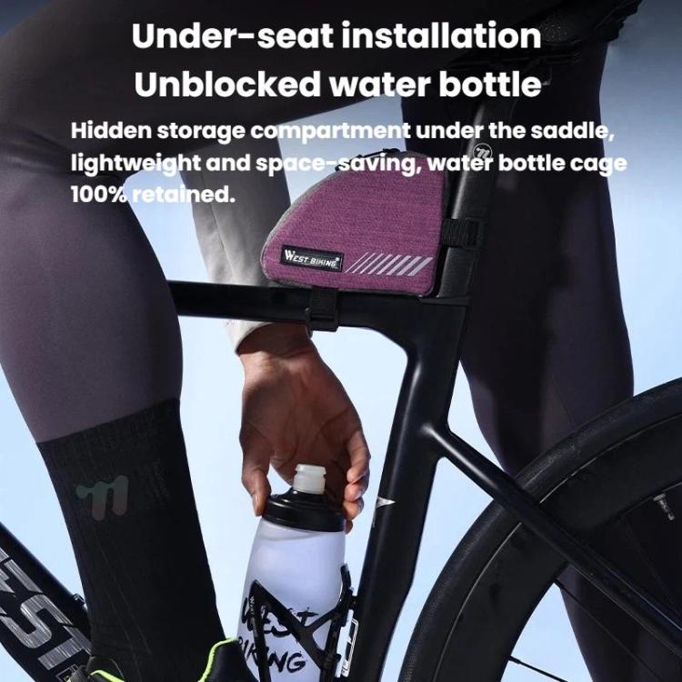 WEST BIKING YP0707430 Bike Portable Top Tube Bag Cycling Triangle Storage Bag