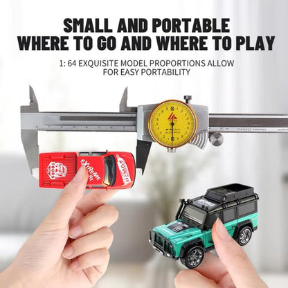 1:64 Mini Alloy RC Car With Lights Simulated Car Model Toy, 6601 Green, 5501 Black, 5501 Red, 5501 Blue, 8801 Black, 8801 Red, 8801 Blue, 6601 White With Hanging Box, 6601 Green With Hanging Box, 5501 Black With Hanging Box, 5501 Red With Hanging Box  ...