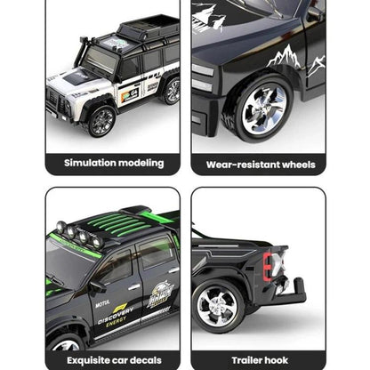 1:64 Mini Alloy RC Car With Lights Simulated Car Model Toy, 6601 Green, 5501 Black, 5501 Red, 5501 Blue, 8801 Black, 8801 Red, 8801 Blue, 6601 White With Hanging Box, 6601 Green With Hanging Box, 5501 Black With Hanging Box, 5501 Red With Hanging Box  ...