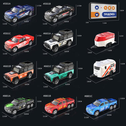 1:64 Mini Alloy RC Car With Lights Simulated Car Model Toy, 6601 Green, 5501 Black, 5501 Red, 5501 Blue, 8801 Black, 8801 Red, 8801 Blue, 6601 White With Hanging Box, 6601 Green With Hanging Box, 5501 Black With Hanging Box, 5501 Red With Hanging Box  ...