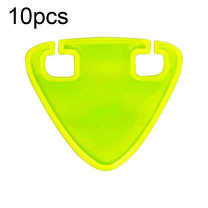 10pcs Bicycle Emergency Night Riding High-Visibility Reflective Stickers, Single-sided Flocked On Back, Double-sided