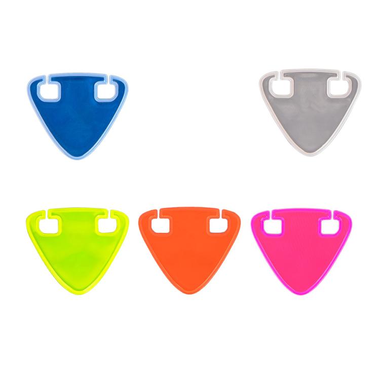 10pcs Bicycle Emergency Night Riding High-Visibility Reflective Stickers, Single-sided Flocked On Back, Double-sided