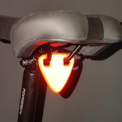 10pcs Bicycle Emergency Night Riding High-Visibility Reflective Stickers, Single-sided Flocked On Back, Double-sided