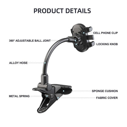 Universal Phone Holder For Recording Live Streaming Teaching Videos Of Guitar/Bass/Ukulele