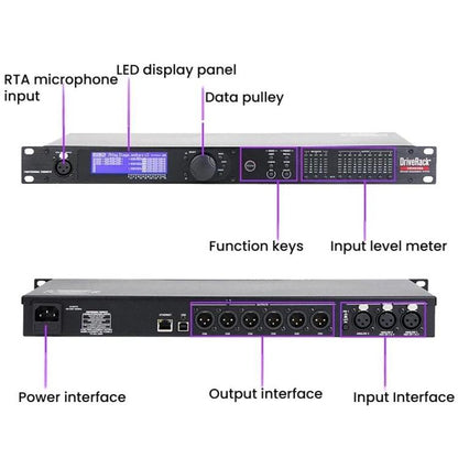 360 Audio Digital Processor KTV Stage Effects Processor, US Plug, EU Plug, UK Plug, AU Plug
