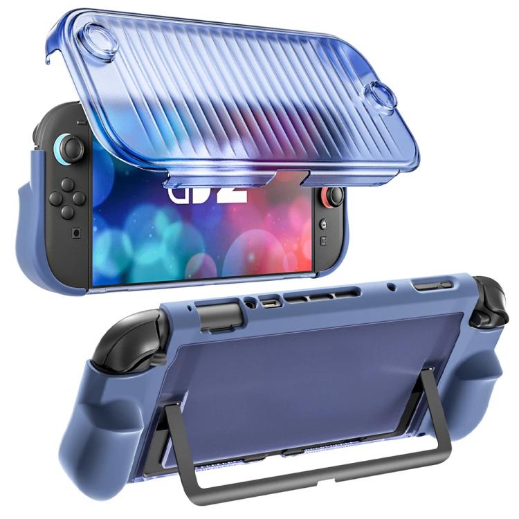 For Nintendo Switch 2 Crystal Full-Coverage Protective Case Dock-Compatible Design